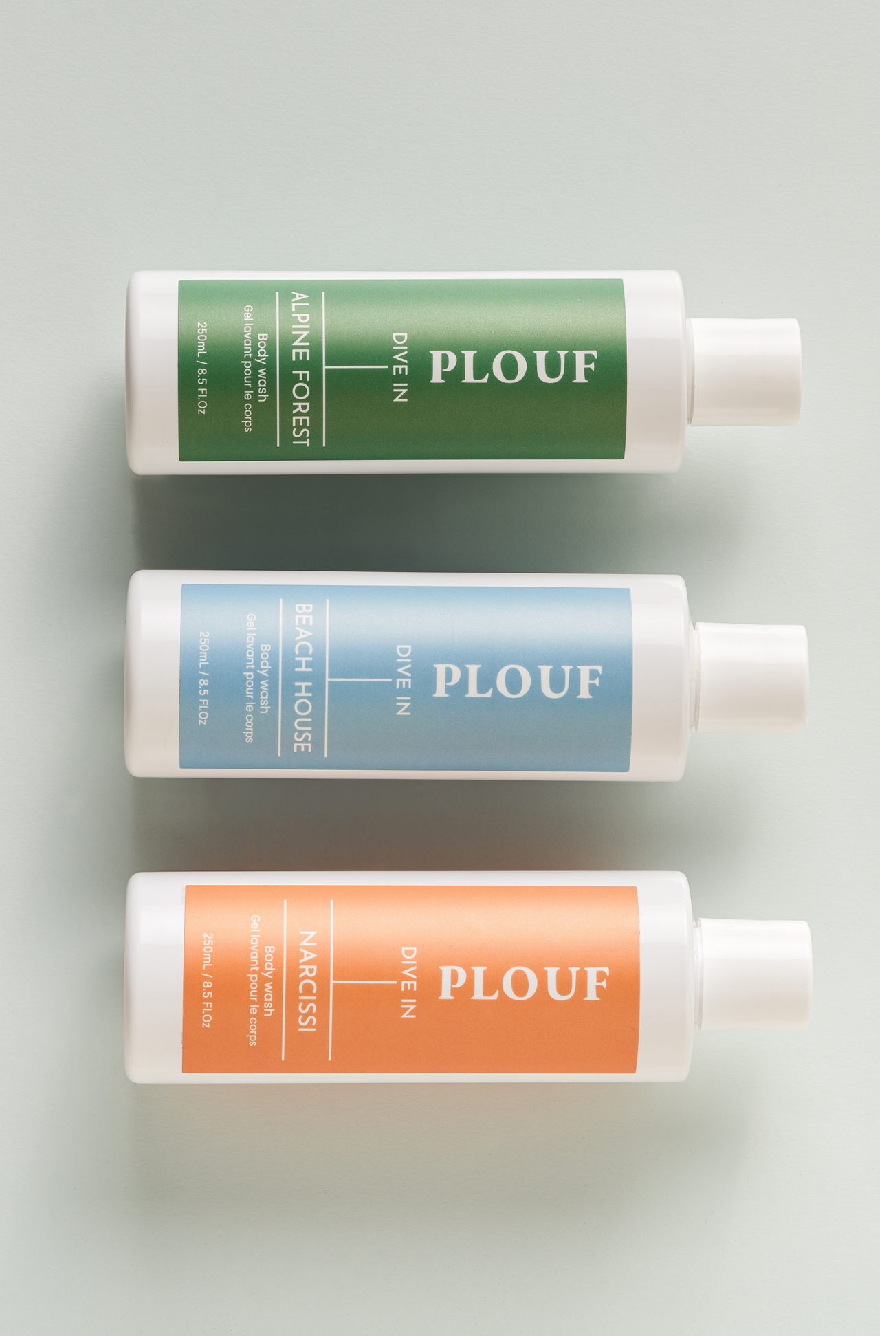 THE FULL SET: Restore Your Skin's Moisture and Discover The Full Set Of Long Lasting Scents With Plouf body Wash