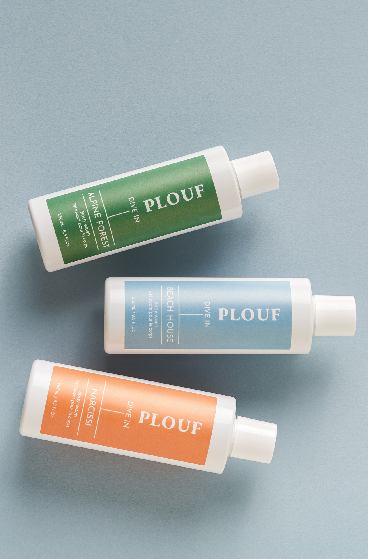 THE FULL SET: Restore Your Skin's Moisture and Discover The Full Set Of Long Lasting Scents With Plouf body Wash